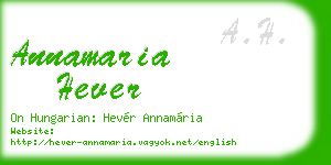 annamaria hever business card