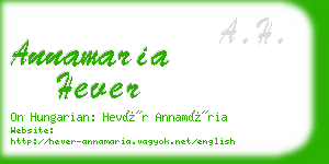 annamaria hever business card